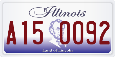 IL license plate A150092