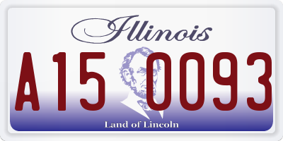 IL license plate A150093