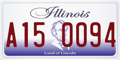 IL license plate A150094