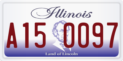 IL license plate A150097