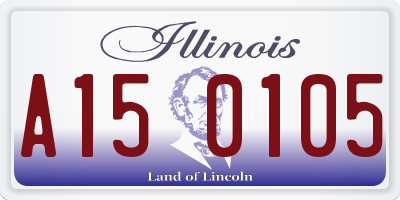 IL license plate A150105
