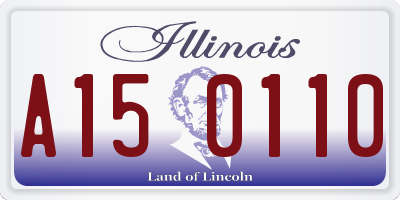 IL license plate A150110