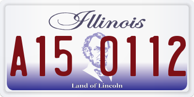 IL license plate A150112