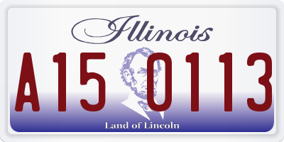 IL license plate A150113