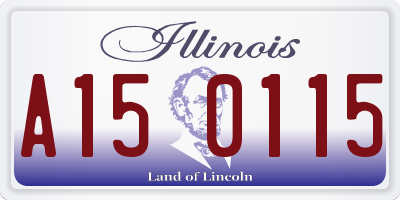 IL license plate A150115