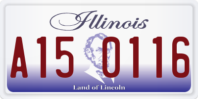 IL license plate A150116