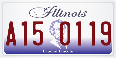 IL license plate A150119