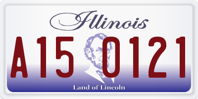 IL license plate A150121