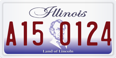 IL license plate A150124