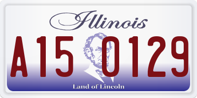 IL license plate A150129