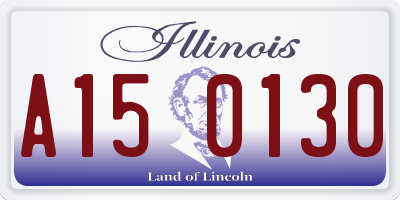 IL license plate A150130