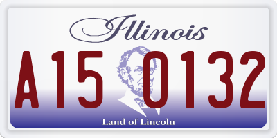 IL license plate A150132