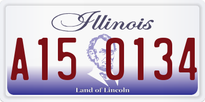 IL license plate A150134