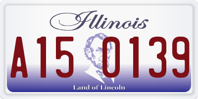 IL license plate A150139