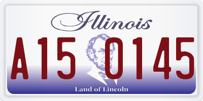 IL license plate A150145