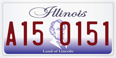 IL license plate A150151