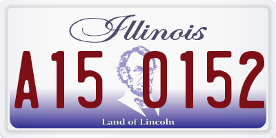 IL license plate A150152