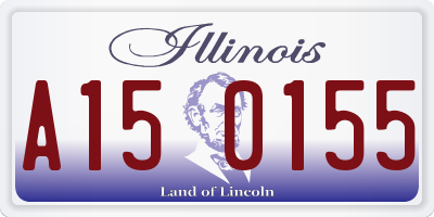 IL license plate A150155