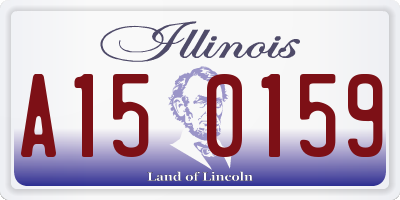 IL license plate A150159