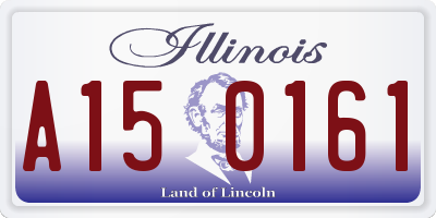 IL license plate A150161