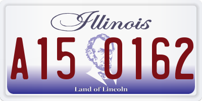 IL license plate A150162