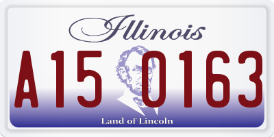 IL license plate A150163