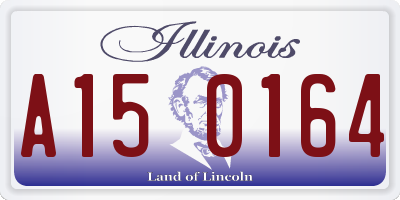 IL license plate A150164