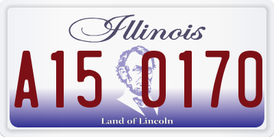IL license plate A150170