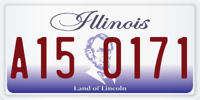 IL license plate A150171