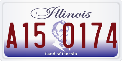 IL license plate A150174