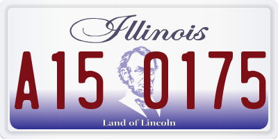 IL license plate A150175