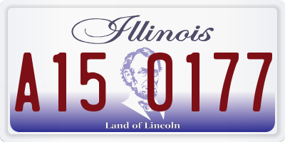IL license plate A150177