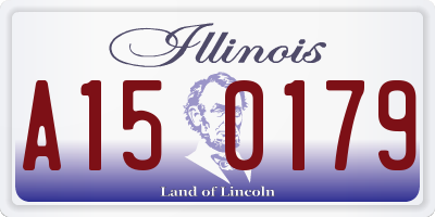 IL license plate A150179
