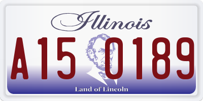 IL license plate A150189