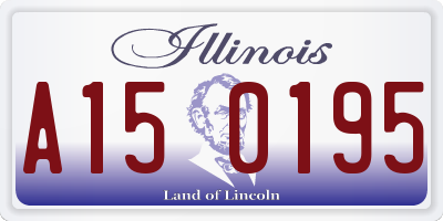 IL license plate A150195