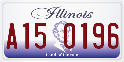 IL license plate A150196