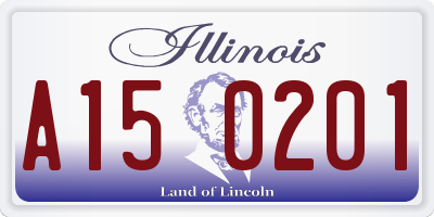 IL license plate A150201