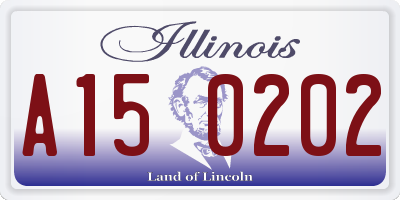 IL license plate A150202