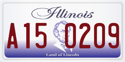 IL license plate A150209