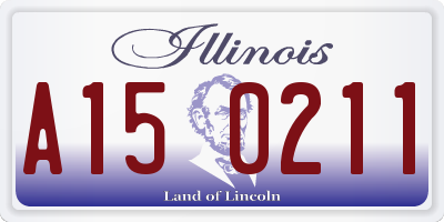 IL license plate A150211