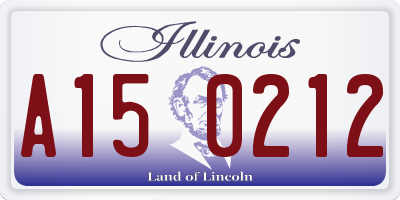 IL license plate A150212
