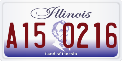 IL license plate A150216