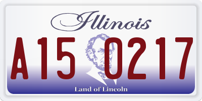 IL license plate A150217