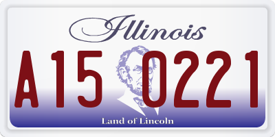 IL license plate A150221