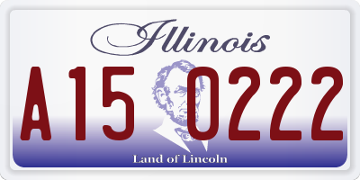 IL license plate A150222