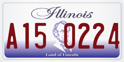 IL license plate A150224