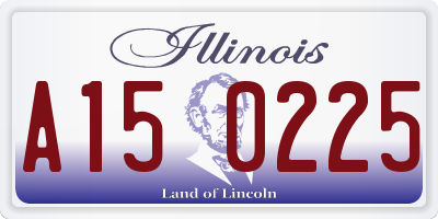 IL license plate A150225