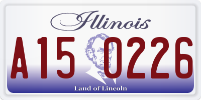 IL license plate A150226
