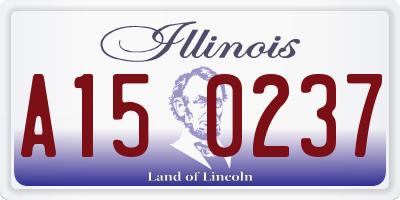 IL license plate A150237
