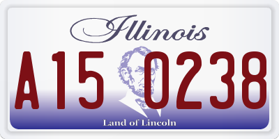 IL license plate A150238